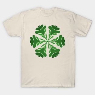 Green Leaf Mandala T-Shirt